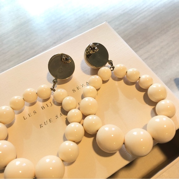 Sézane Charlie earrings in ecru - Picture 4 of 7